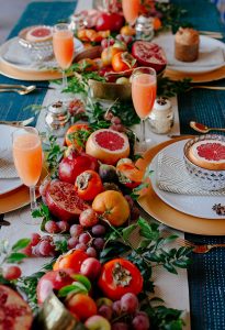 fruit table runner